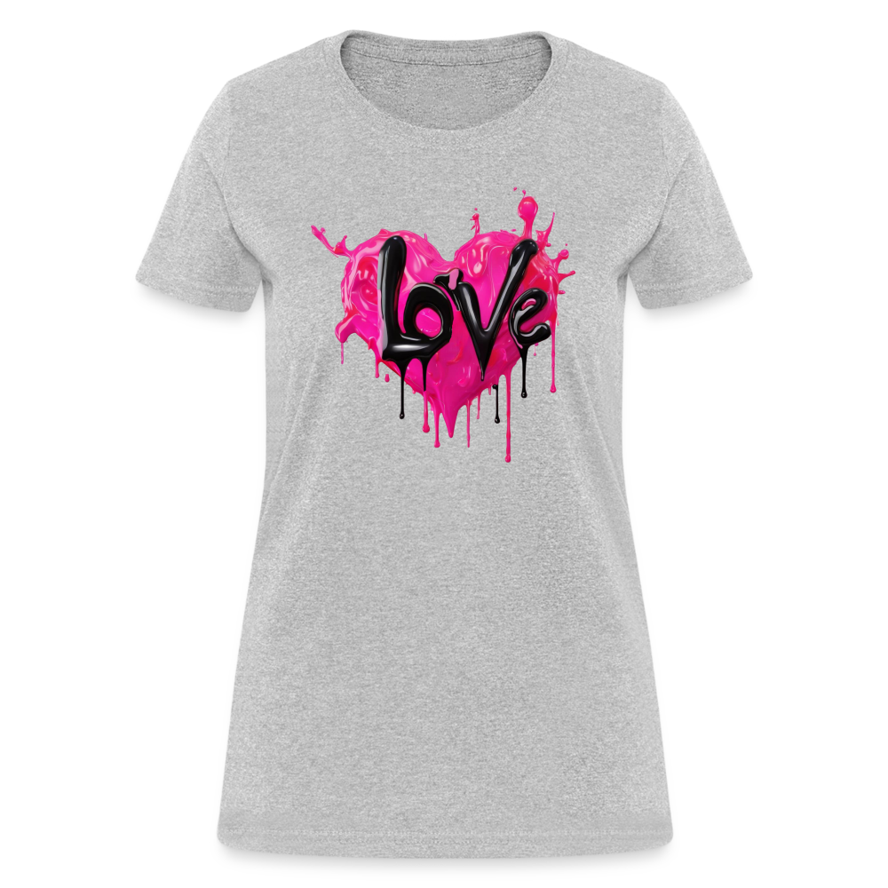 Women's Express Yourself 'LOVE' Shirt - heather gray