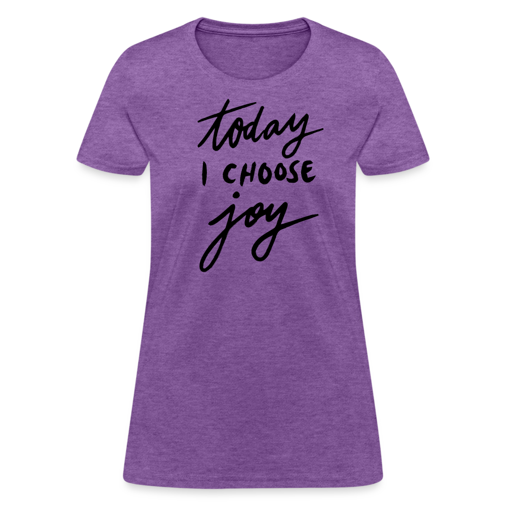 'Today I Choose Joy' T-Shirt – Spread Positivity in Style - purple heather