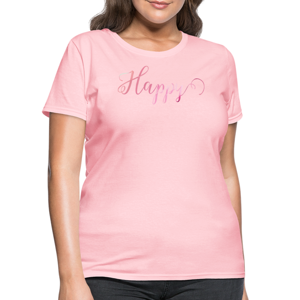 Happy T-Shirt | Spread Positivity - pink