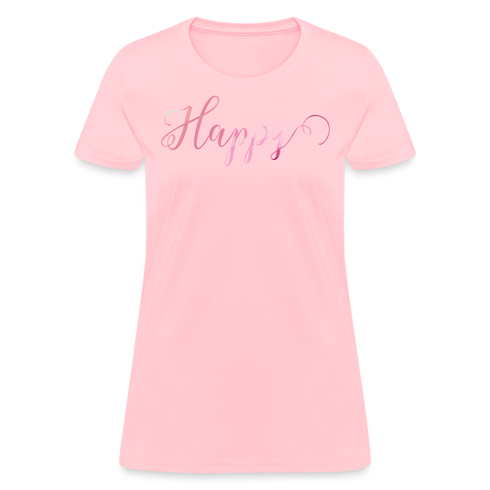 Happy T-Shirt | Spread Positivity - pink