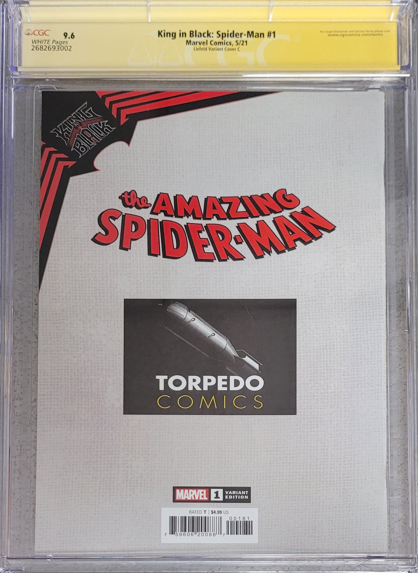 KING IN BLACK SPIDER-MAN #1 30th Anniversary CGC 9.6