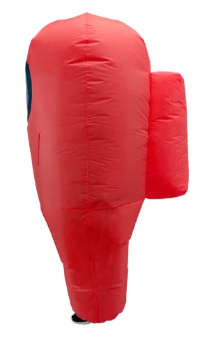 YuMe Official Among Us Toys Cool Inflatable Funny Cosplay Halloween Costumes for Adults - Red Crewmate