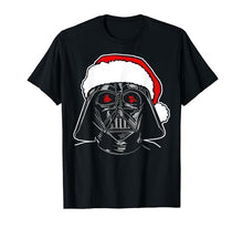 Star Wars Christmas Darth Vader Santa Hat Sketch Disney+ T-Shirt