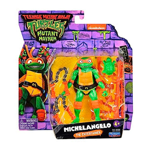 Teenage Mutant Ninja Turtles: Mutant Mayhem 4.25” Michelangelo Basic Action Figure by Playmates Toys