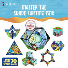 SHASHIBO Spongebob Shape Shifting Box - Award-Winning, Patented Magnetic Puzzle Cube w/ 36 Rare Earth Magnets - Fidget Cube Transforms Into Over 70 Shapes (Spongebob Squarepants - Krusty Krab)