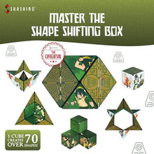 SHASHIBO Avatar The Last Airbender Shape Shifting Box - Award-Winning, Patented Magnetic Puzzle Cube w/ 36 Rare Earth Magnets - Fidget Transforms Into Over 70 Shapes (Avatar - Earth)