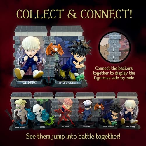 YuMe Toys Official Crunchyroll Jujutsu Kaisen Mystery Capsules Blind Box Collectible Great Stocking Stuffers for Anime Lovers - Yuji, Megumi, Nobara, Satoru JJK Manga Movie 2 Pack