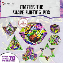 SHASHIBO Teenage Mutant Ninja Turtles Shape Shifting Box - Award-Winning, Patented Magnetic Puzzle Cube w/36 Rare Earth Magnets -Fidget Cube Transforms Into Over 70 Shapes (Donnie Series 2)
