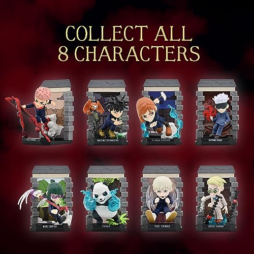 YuMe Toys Official Crunchyroll Jujutsu Kaisen Mystery Capsules Blind Box Collectible Great Stocking Stuffers for Anime Lovers - Yuji, Megumi, Nobara, Satoru JJK Manga Movie 2 Pack