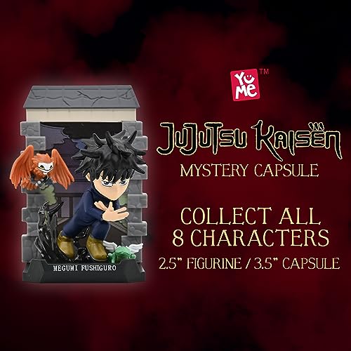 YuMe Toys Official Crunchyroll Jujutsu Kaisen Mystery Capsules Blind Box Collectible Great Stocking Stuffers for Anime Lovers - Yuji, Megumi, Nobara, Satoru JJK Manga Movie 2 Pack