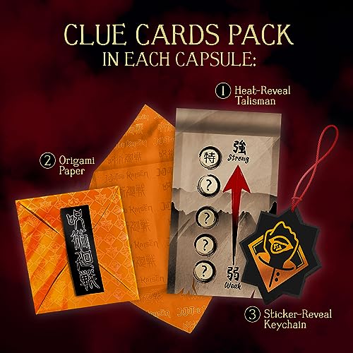 YuMe Toys Official Crunchyroll Jujutsu Kaisen Mystery Capsules Blind Box Collectible Great Stocking Stuffers for Anime Lovers - Yuji, Megumi, Nobara, Satoru JJK Manga Movie 2 Pack