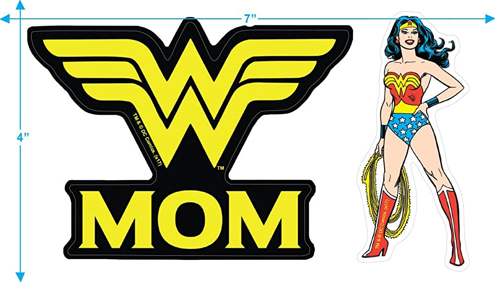 Wonder Woman Wonder Mom DC Comics T Shirt & Stickers