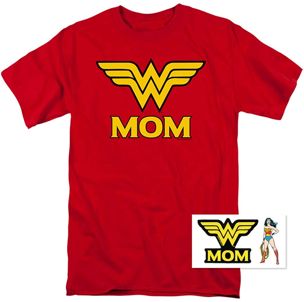 Wonder Woman Wonder Mom DC Comics T Shirt & Stickers