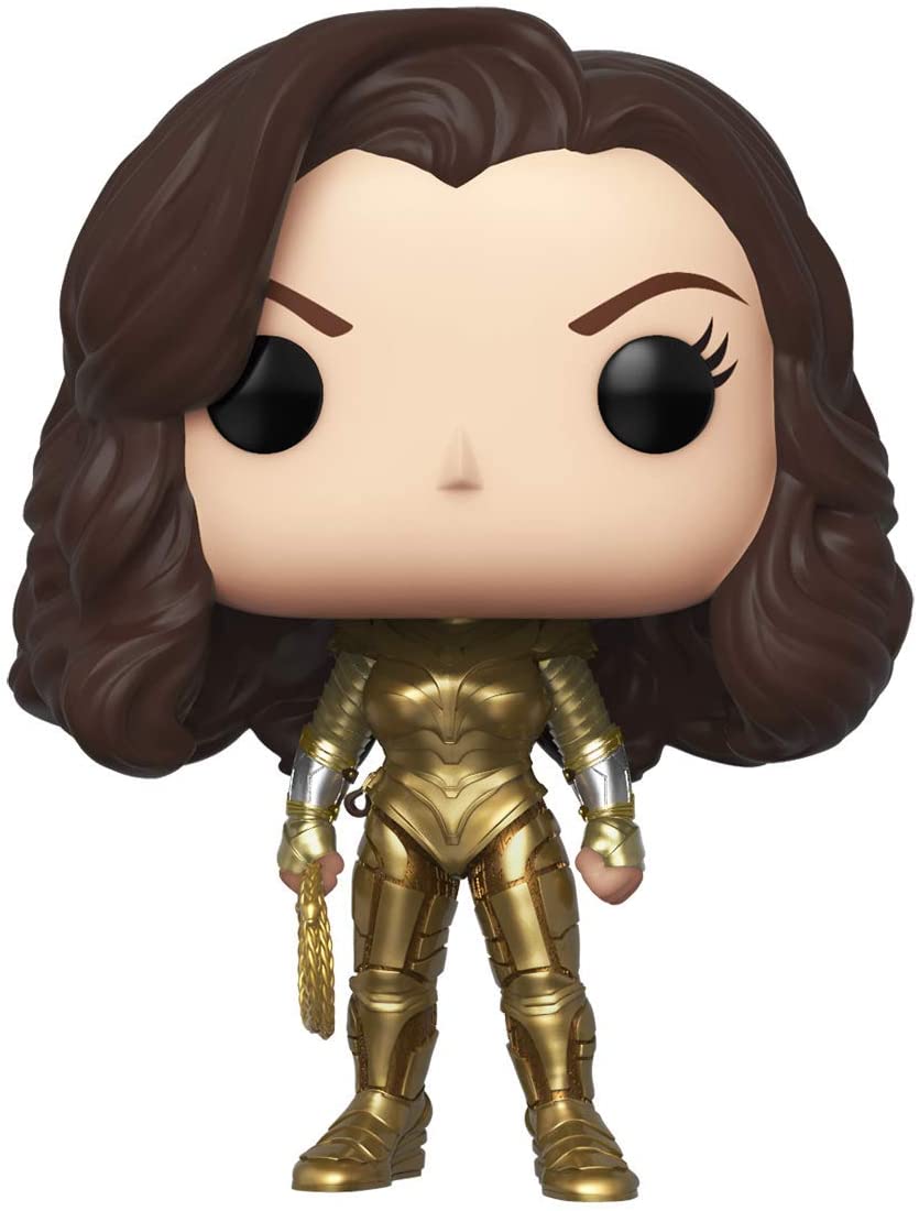 Funko Pop! Heroes: DC's Wonder Woman 1984 - Wonder Woman with Golden Armor (Metallic) Vinyl Figure, Amazon Exclusive