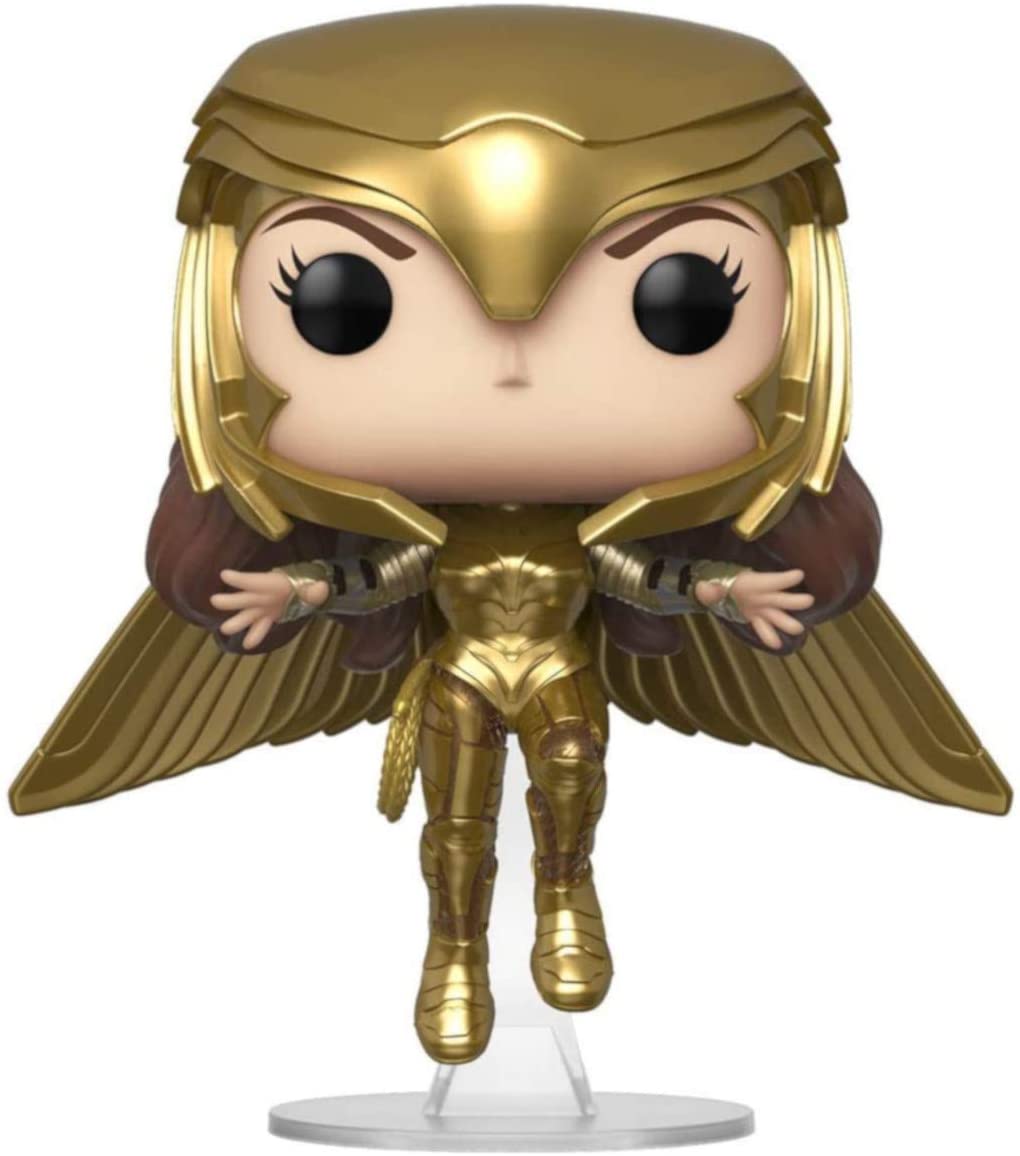 Funko Heroes: POP! Wonder Woman 1984 Collectors Set - Gold Power Pose, Gold Flying Pose, Wonder Woman with Lasso, Wonder Woman Flying