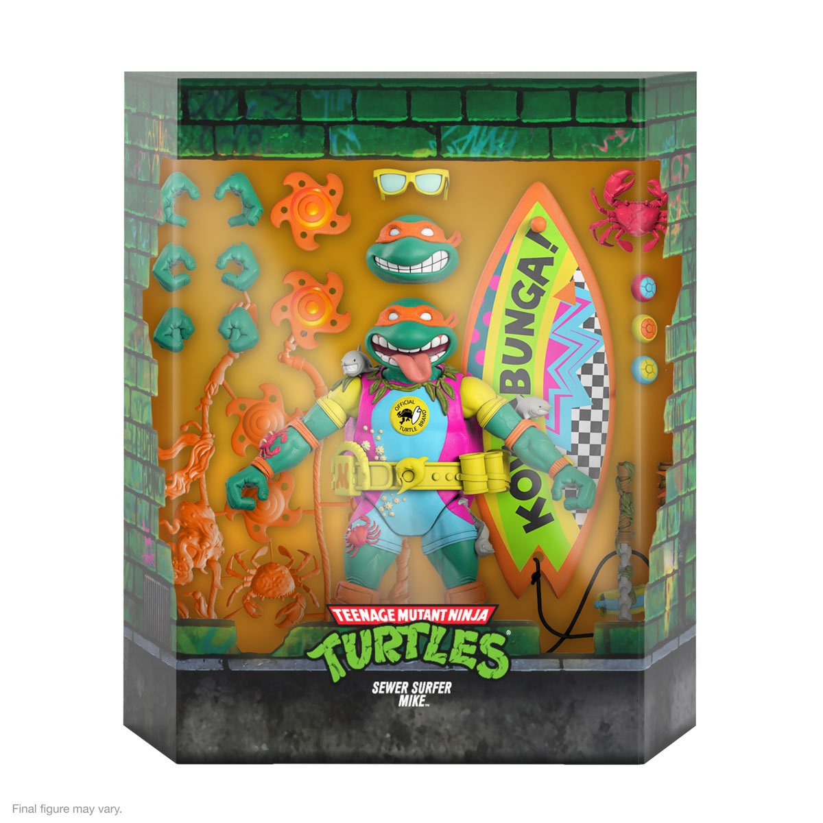 Teenage Mutant Ninja Turtles Ultimates Sewer Surfer Mike 7-Inch Action Figure