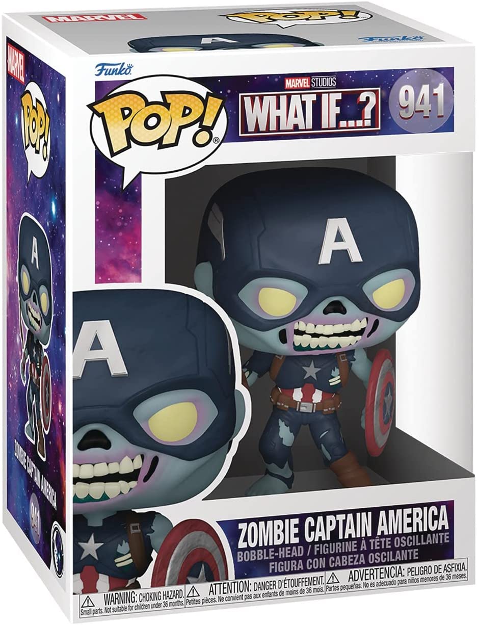 Marvel: What If? - Zombie Captain America Funko Pop! (Bundled with Box Protector)