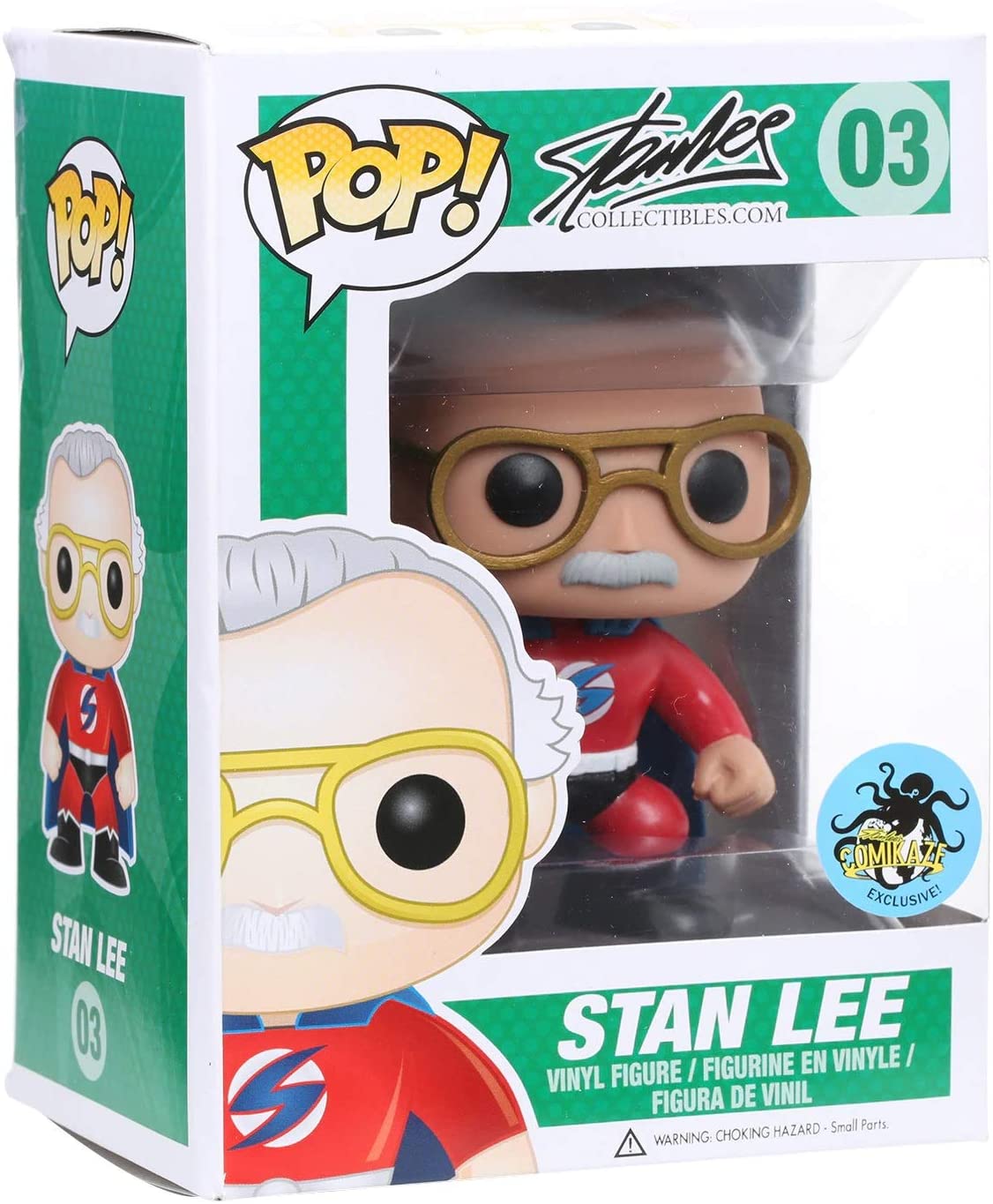 Funko Stan Lee Red Superhero Pop Vinyl Exclusive