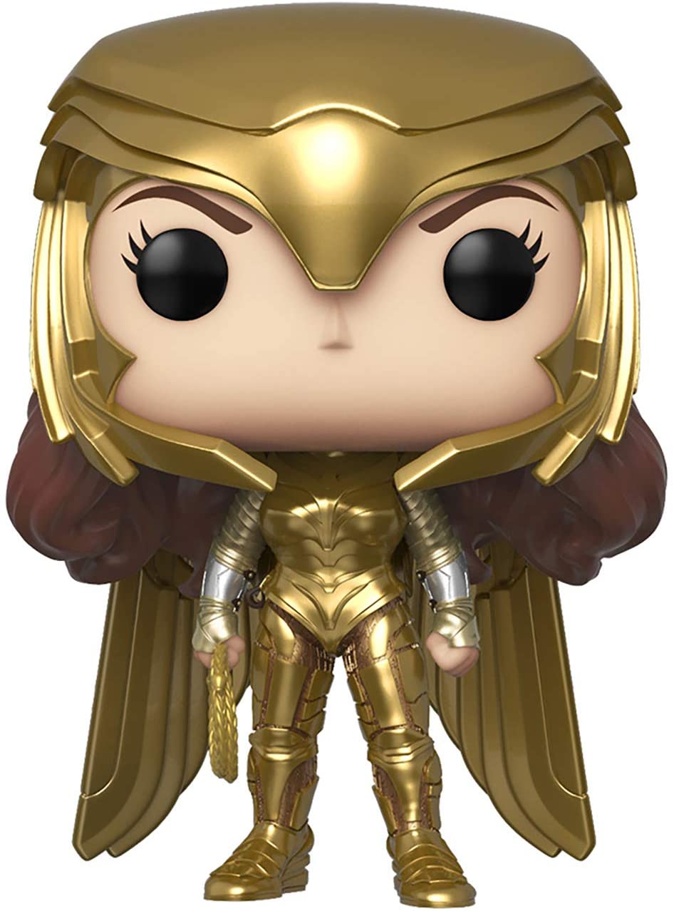 Funko Heroes: POP! Wonder Woman 1984 Collectors Set - Gold Power Pose, Gold Flying Pose, Wonder Woman with Lasso, Wonder Woman Flying