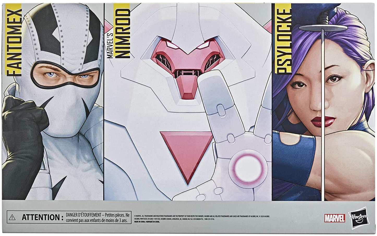 Marvel Hasbro Legends Series X-Men Psylocke, Nimrod, and Fantomex Toys (Amazon Exclusive)
