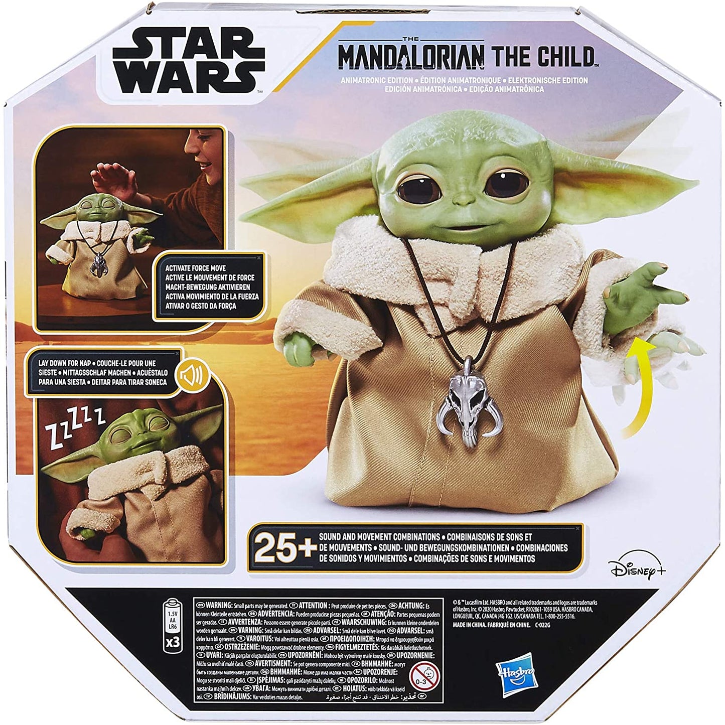 Star Wars The Child Animatronic Edition 7.2-Inch-Tall Toy by Hasbro Baby Yoda