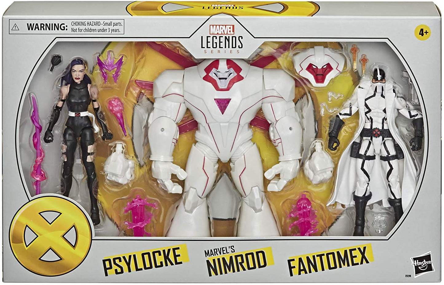 Marvel Hasbro Legends Series X-Men Psylocke, Nimrod, and Fantomex Toys (Amazon Exclusive)