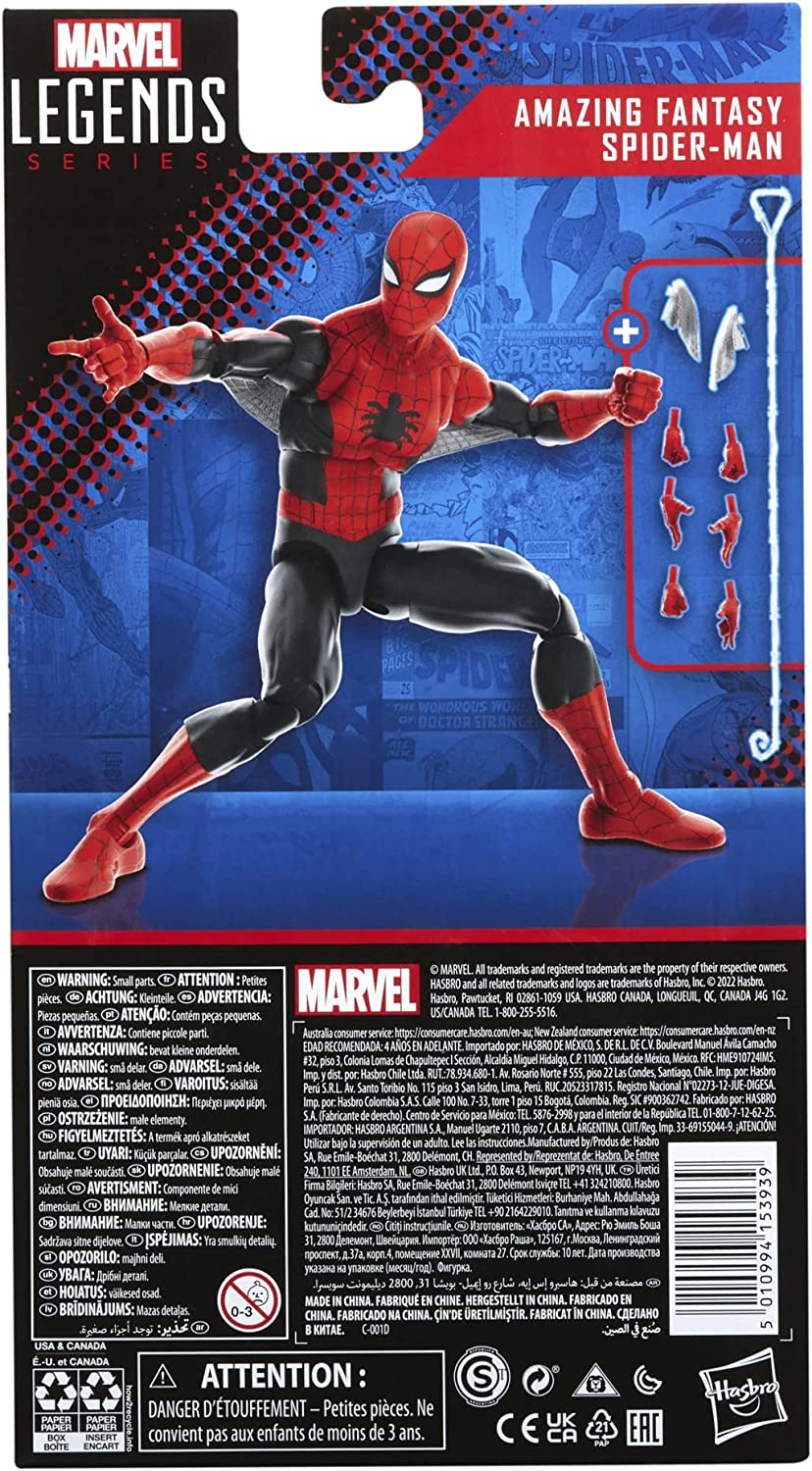 Spider-Man Marvel Legends Series 60th Anniversary Amazing Fantasy