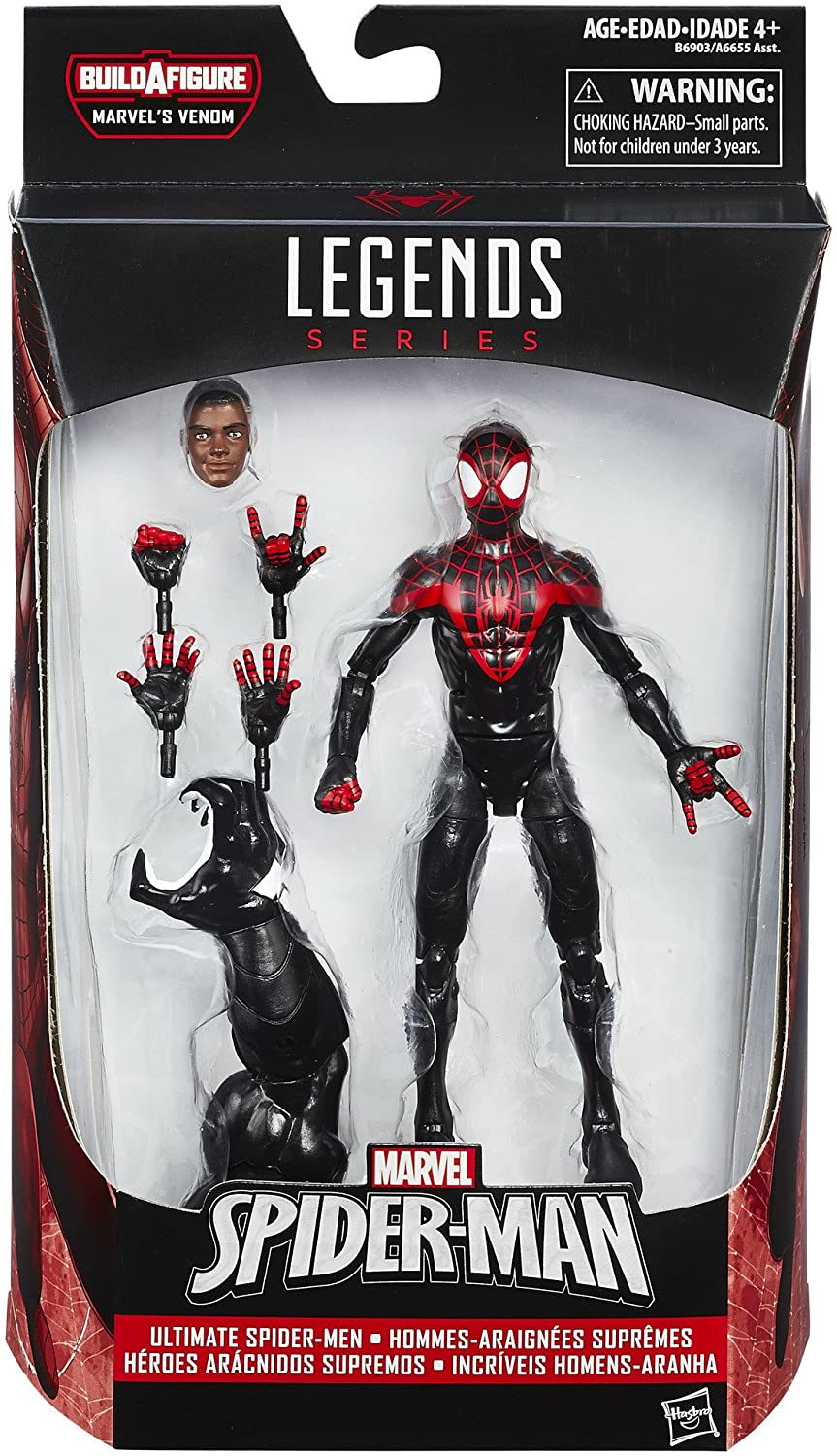 Marvel Spider-Man 6-inch Legends Series Ultimate Spider-Men: Miles Morales