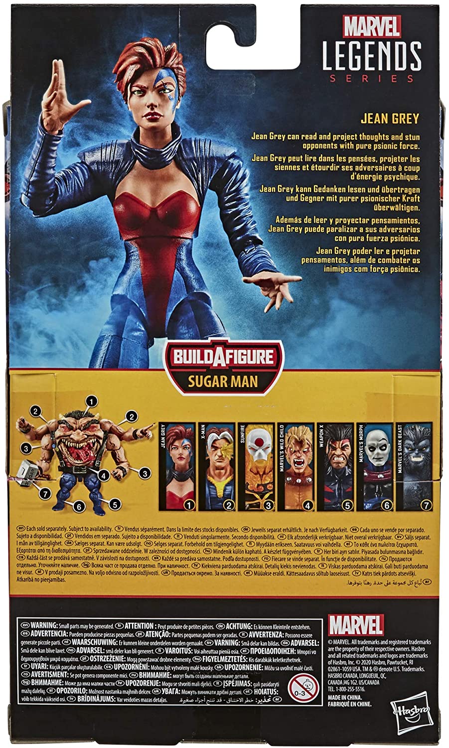 Hasbro Marvel Legends Series 6-inch Jean Grey Action Figure Toy X-Men: Age of Apocalypse Collection