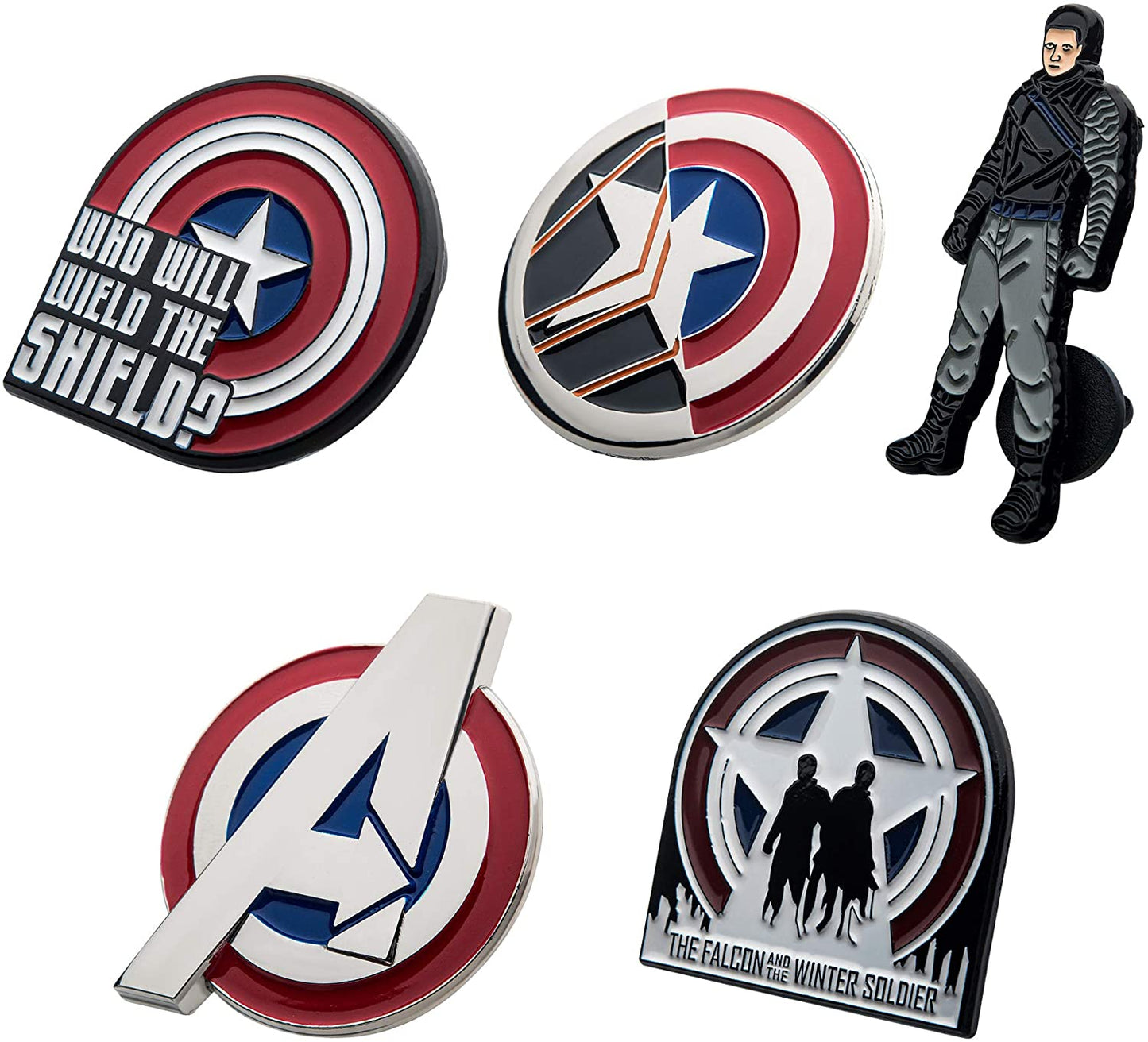 Marvel The Winter Soldier Enamel 5 Pin Set (Amazon Exclusive)