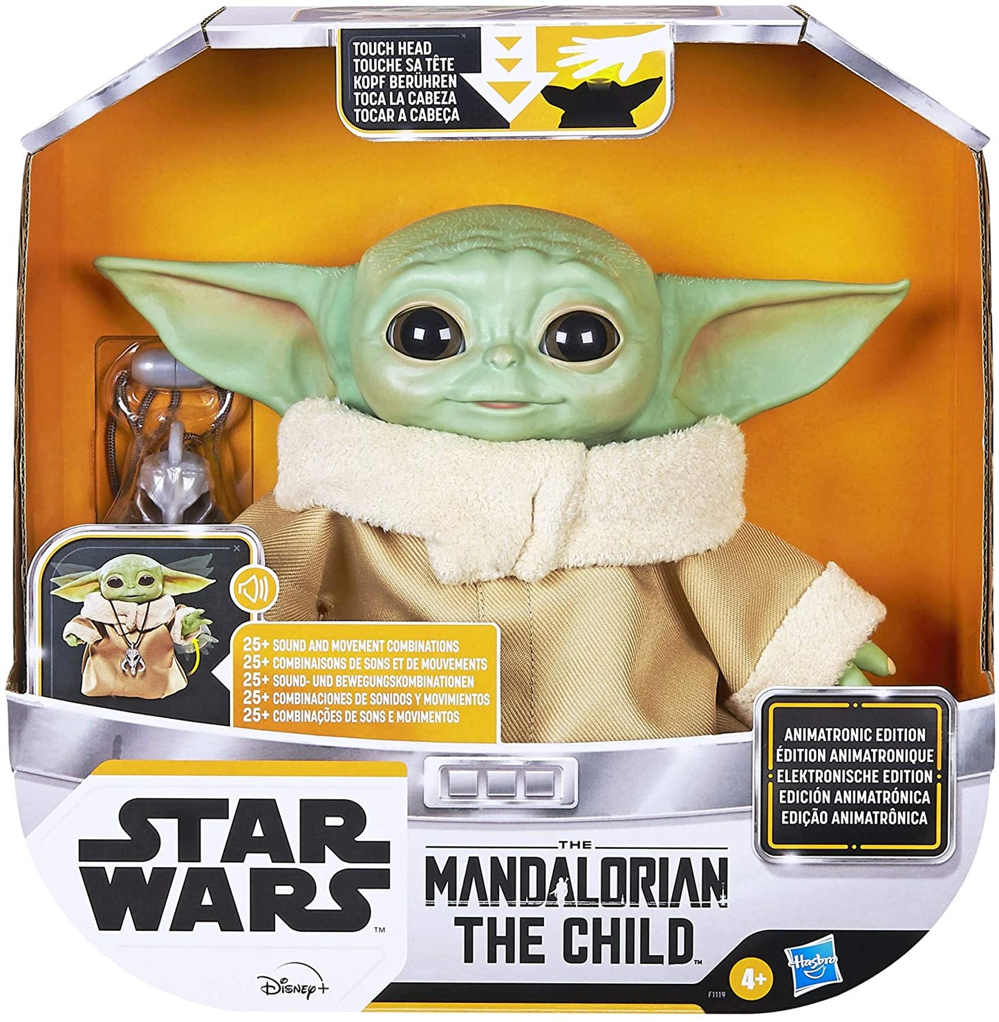 Star Wars The Child Animatronic Edition 7.2-Inch-Tall Toy by Hasbro Baby Yoda