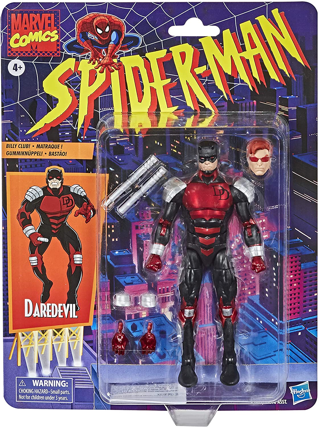 Spider-Man Hasbro Marvel Legends Series 6-inch Collectible Daredevil Action Figure Toy Retro Collection