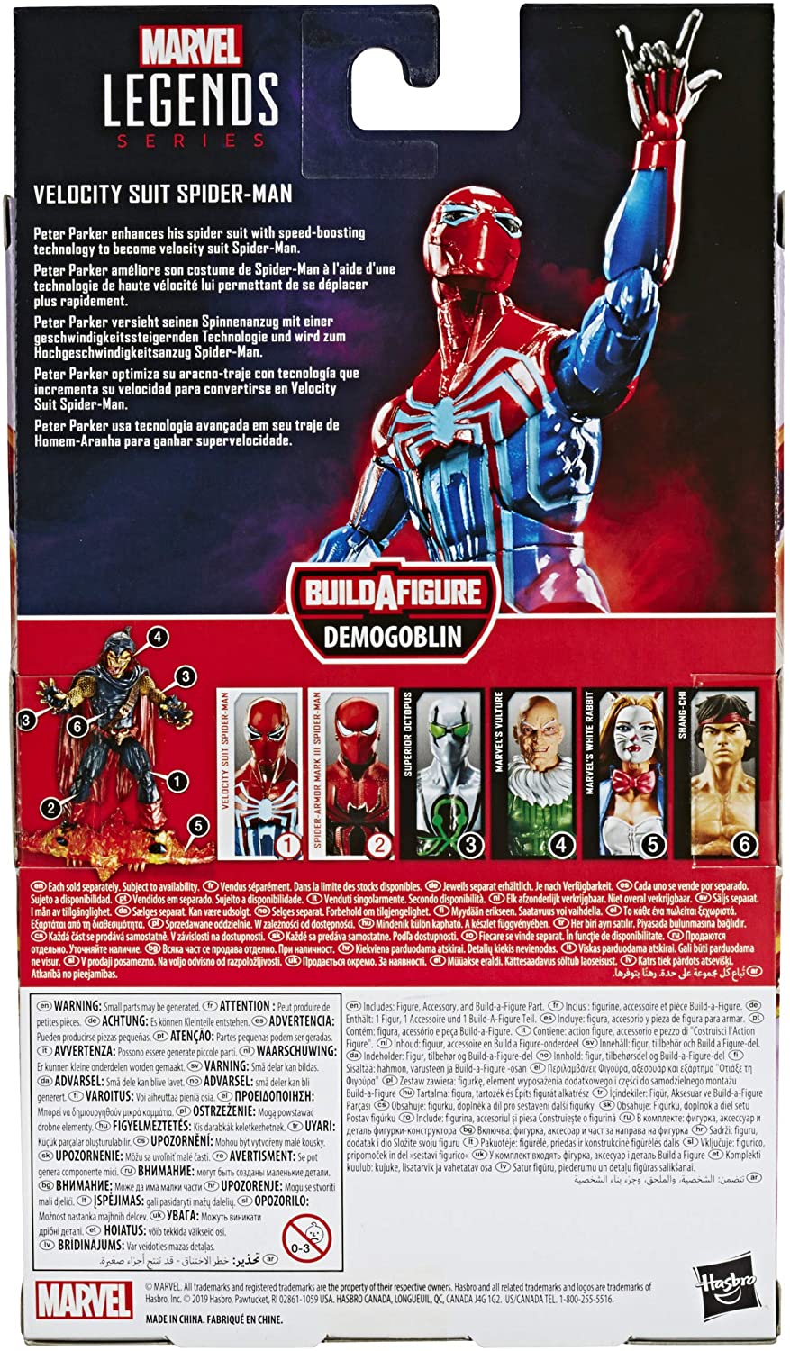 Spider-Man Hasbro Marvel Legends Series 6-inch Collectible Action Figure Velocity Suit