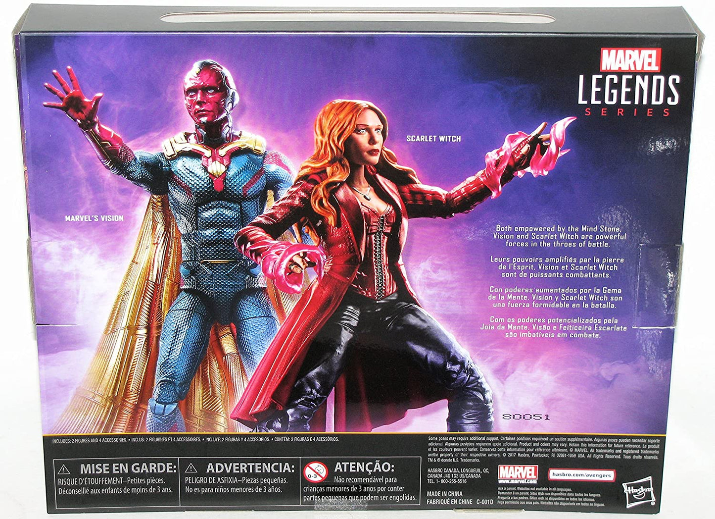 Hasbro Marvel Legends Toys R Us Exclusive Avengers Infinity War 2-Pack Vision and Scarlet Witch