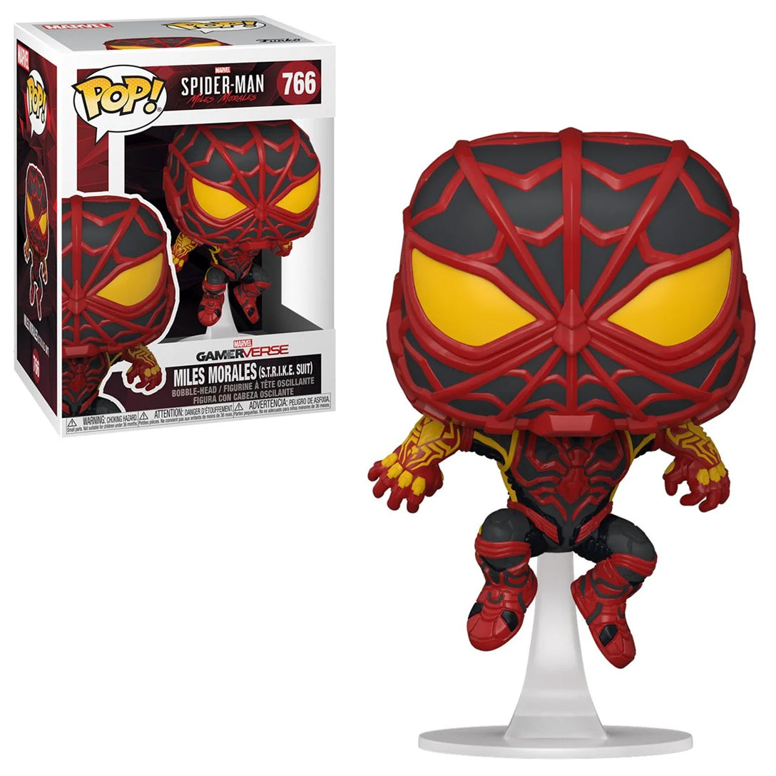 Spider-Man Miles Morales Game S.T.R.I.K.E. Suit Funko Pop! Vinyl Figure Miles Strike Suit (Bundled Protector)