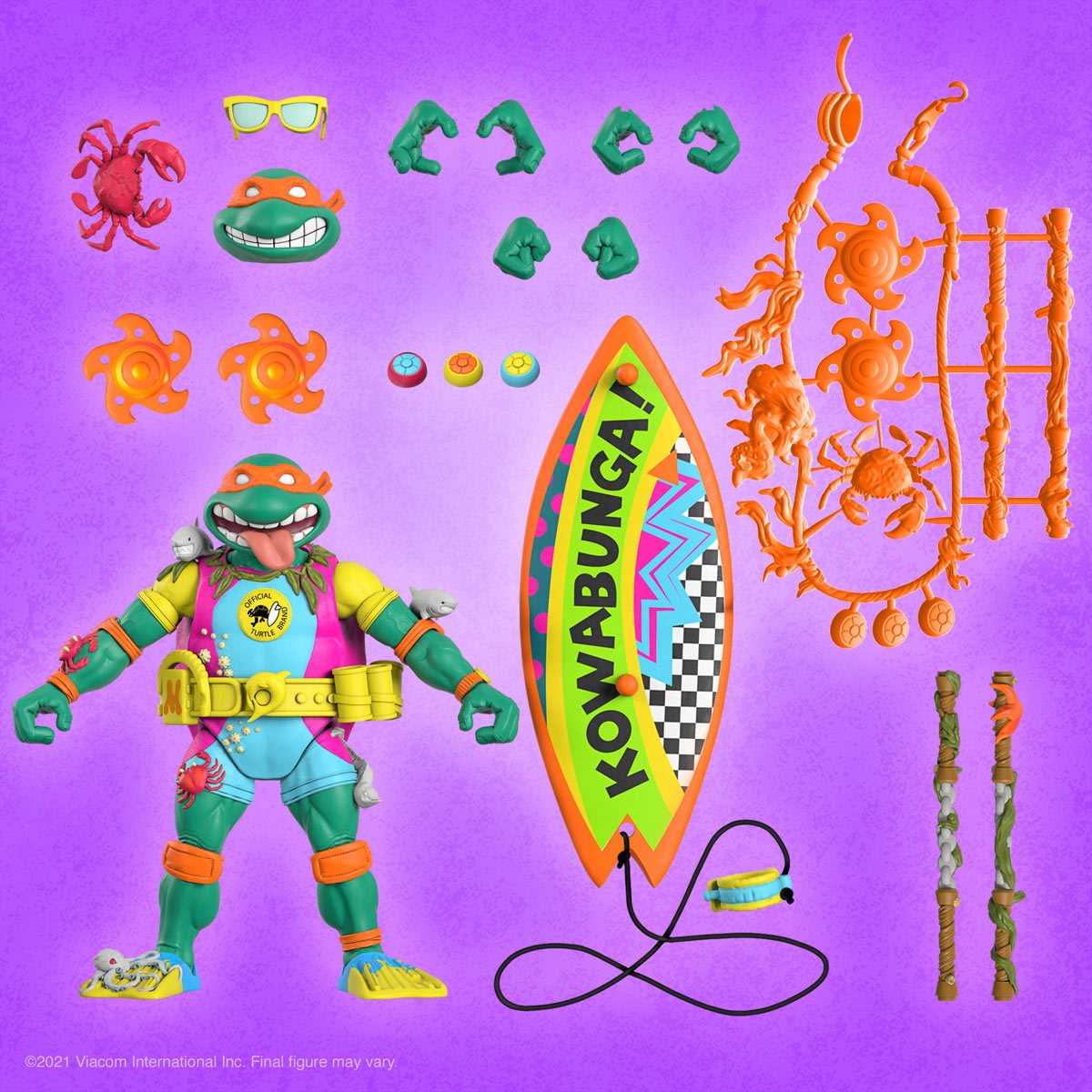 Teenage Mutant Ninja Turtles Ultimates Sewer Surfer Mike 7-Inch Action Figure