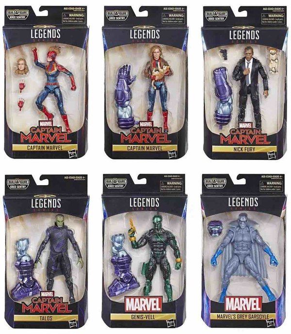 Captain Marvel Marvel Legends Kree Series Set of 7 Action Figures