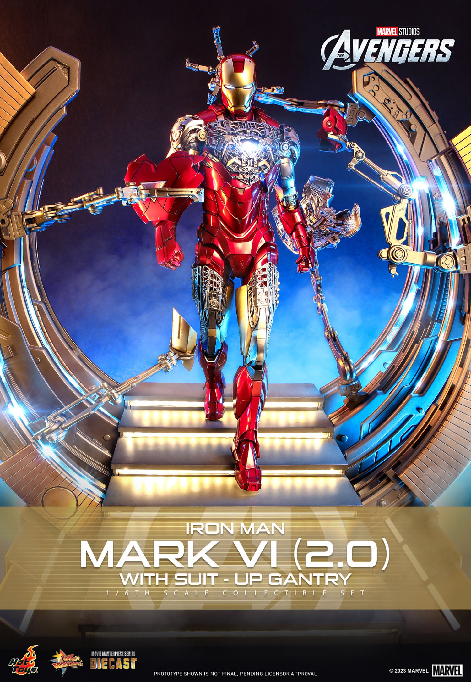 Iron Man Mark VI (2.0) with Suit-Up Gantry Iron Man Mark VI (2.0) with Suit-Up Gantry