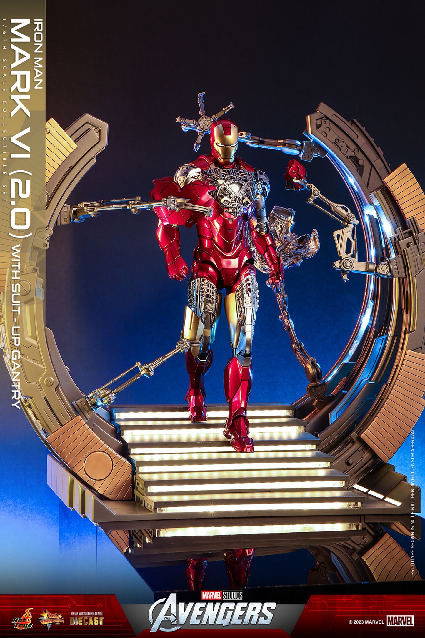 IRON MAN MARK VI (2.0) WITH SUIT-UP GANTRY