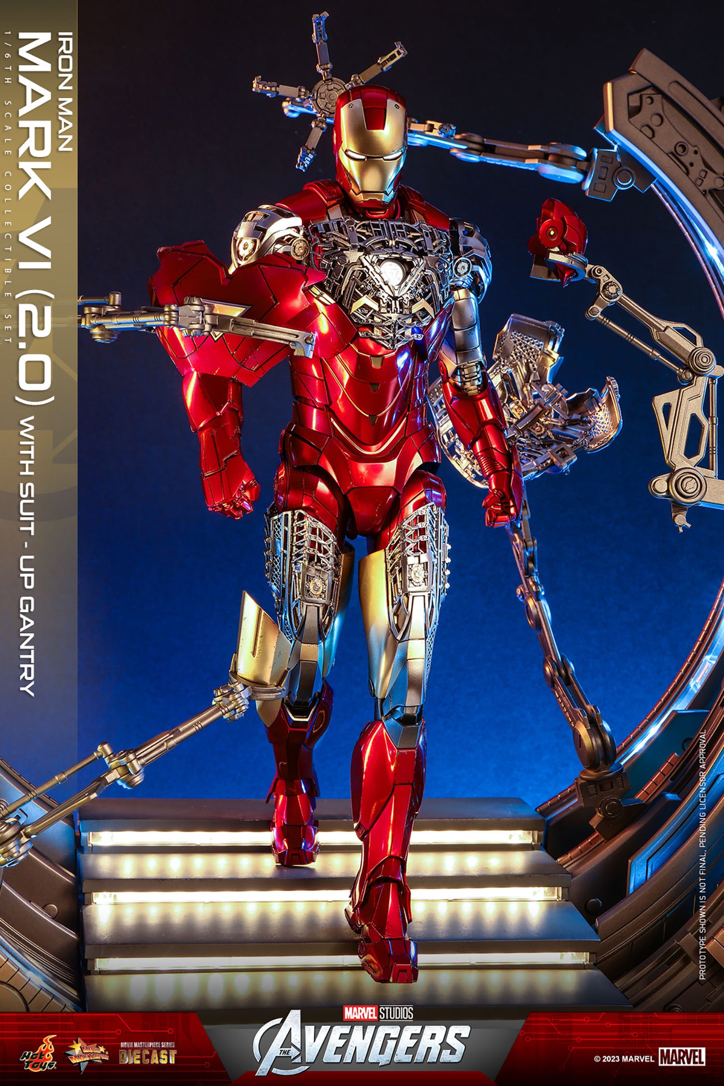 IRON MAN MARK VI (2.0) WITH SUIT-UP GANTRY