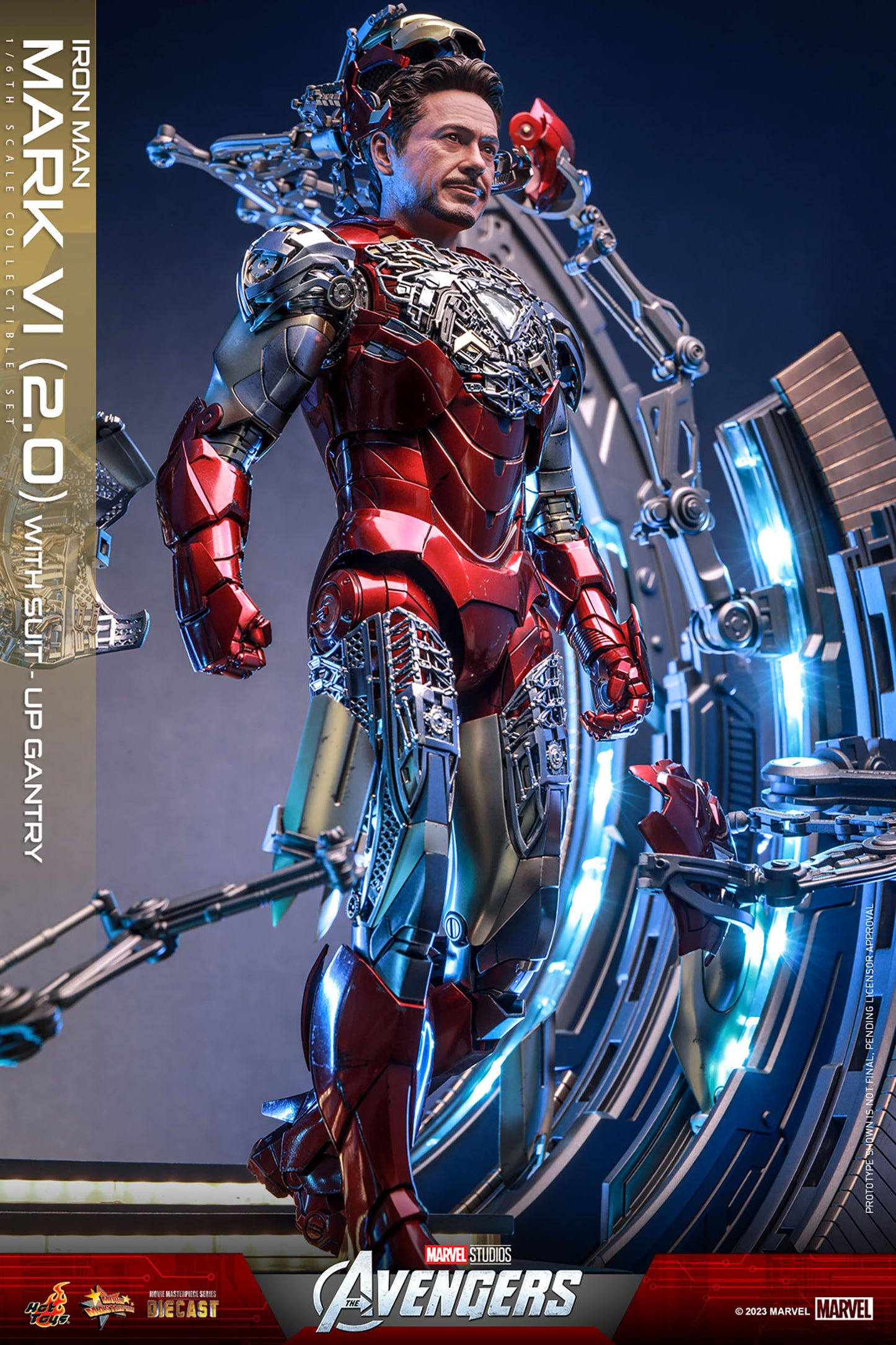 IRON MAN MARK VI (2.0) WITH SUIT-UP GANTRY