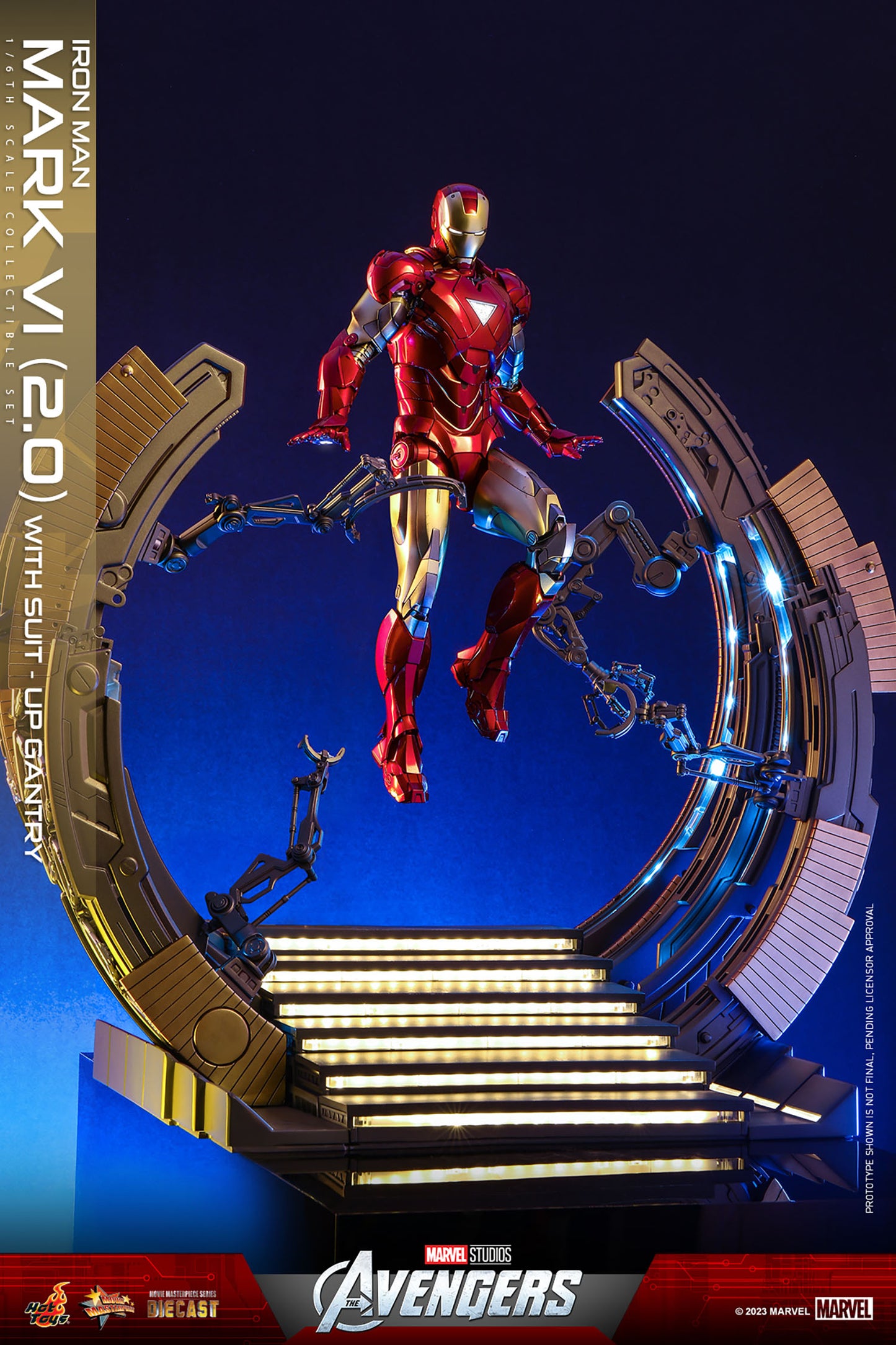 IRON MAN MARK VI (2.0) WITH SUIT-UP GANTRY