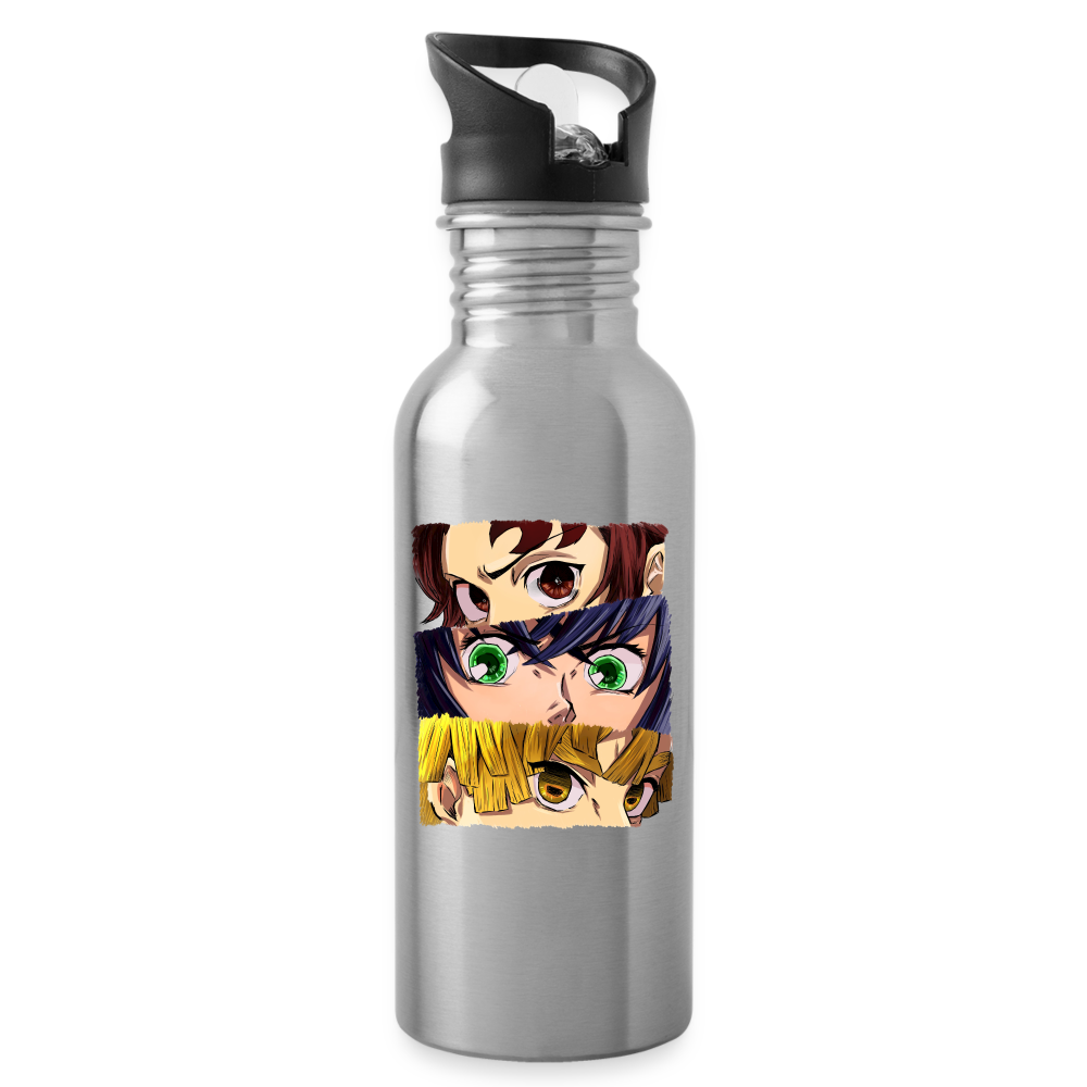 The 'Demon Slayer' Trio Water Bottle - silver