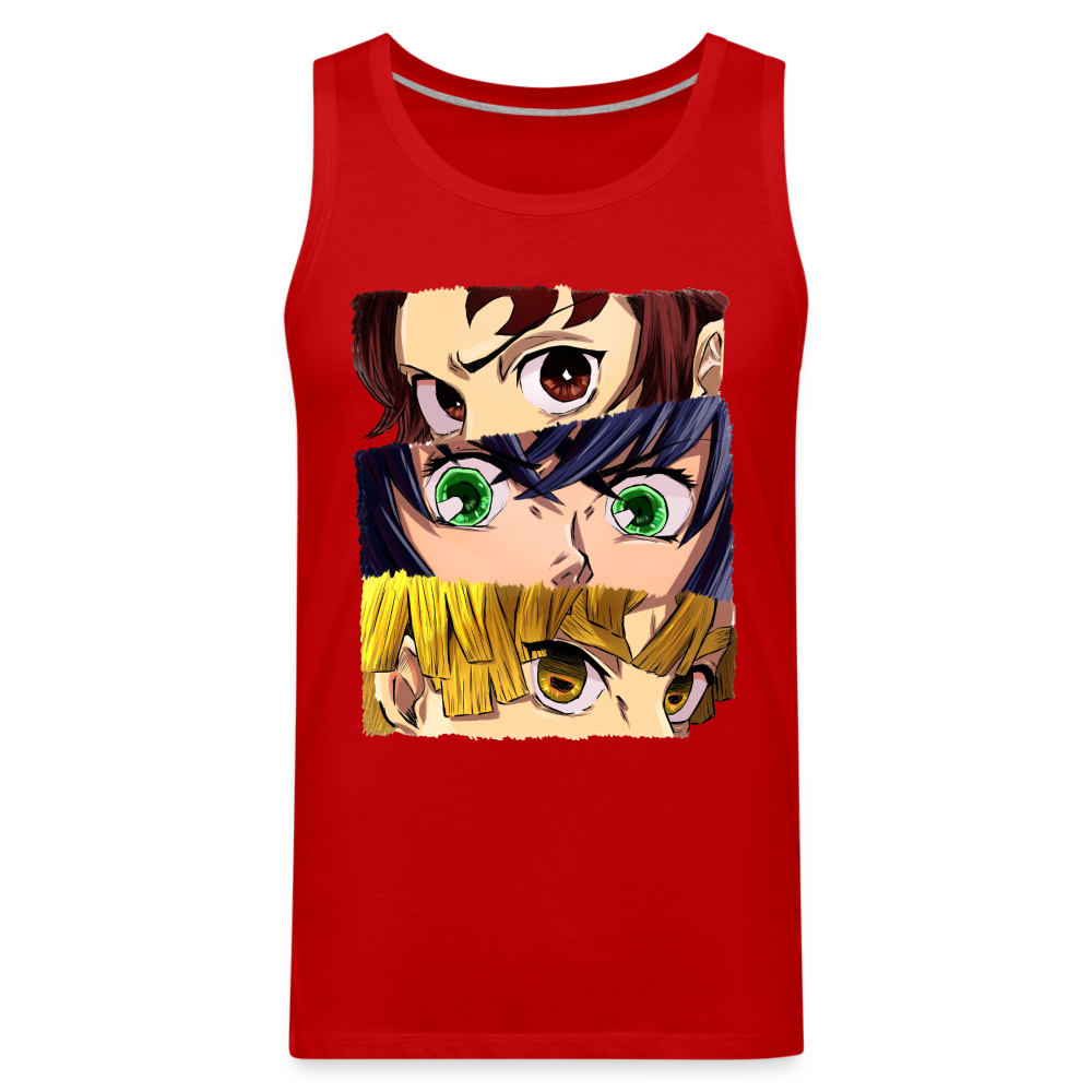 The 'Demon Slayer' Trio Men’s Premium Tank - red