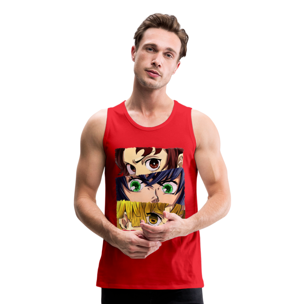 The 'Demon Slayer' Trio Men’s Premium Tank - red