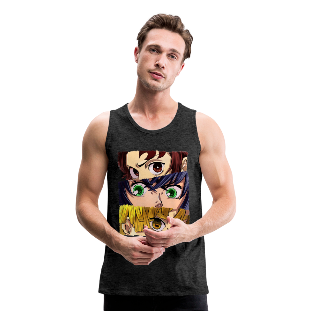 The 'Demon Slayer' Trio Men’s Premium Tank - charcoal grey