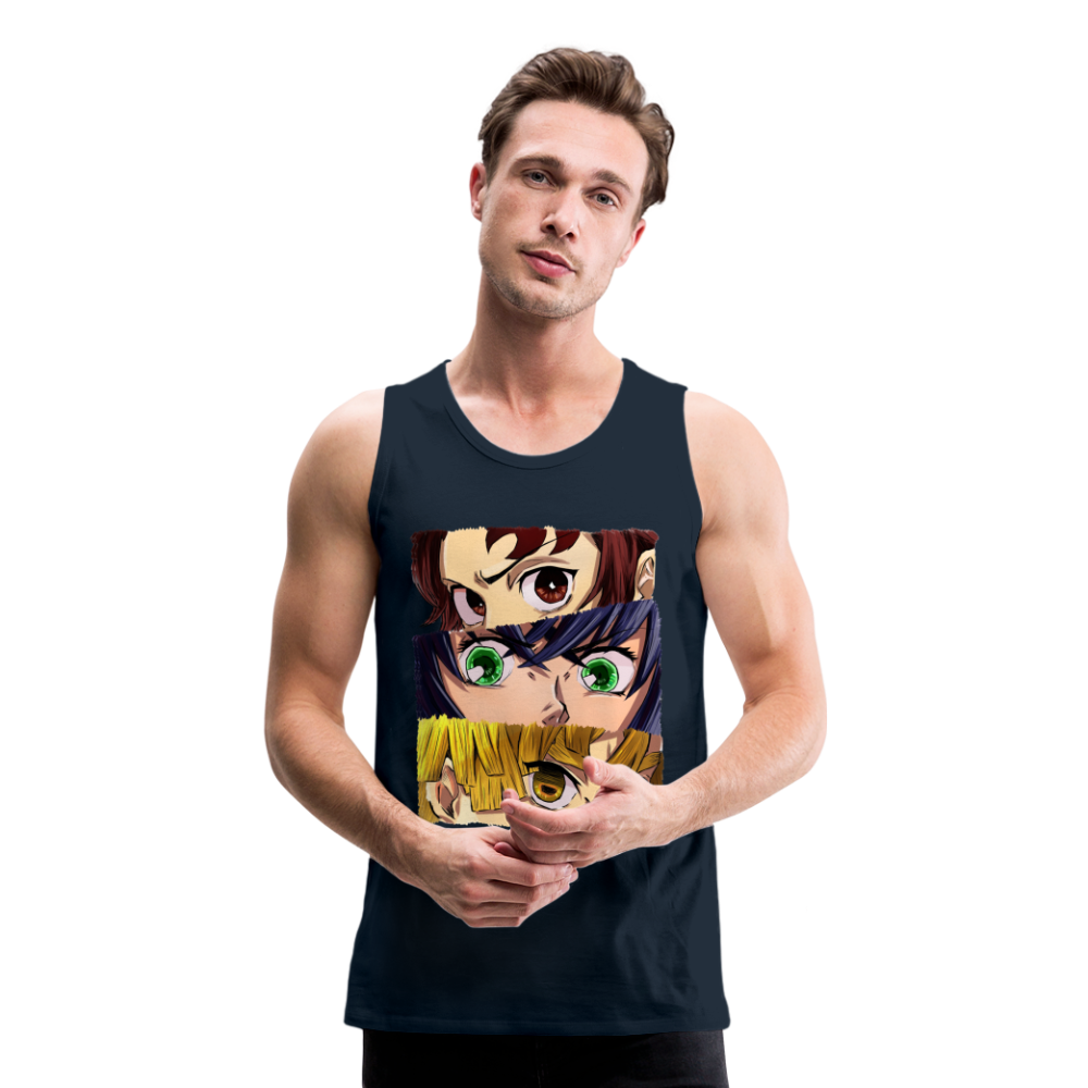 The 'Demon Slayer' Trio Men’s Premium Tank - deep navy