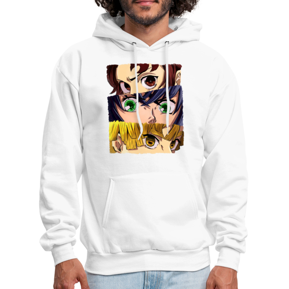 The 'Demon Slayer' Trio Hoodie - white