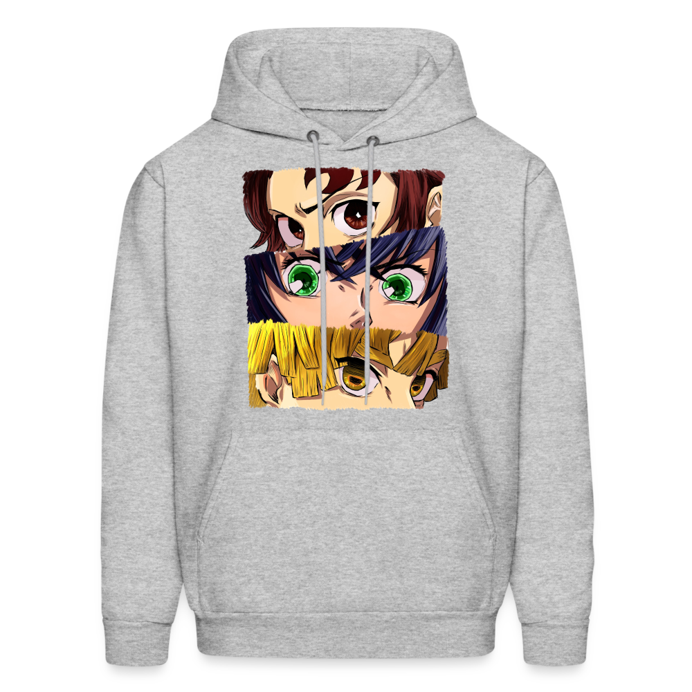 The 'Demon Slayer' Trio Hoodie - heather gray