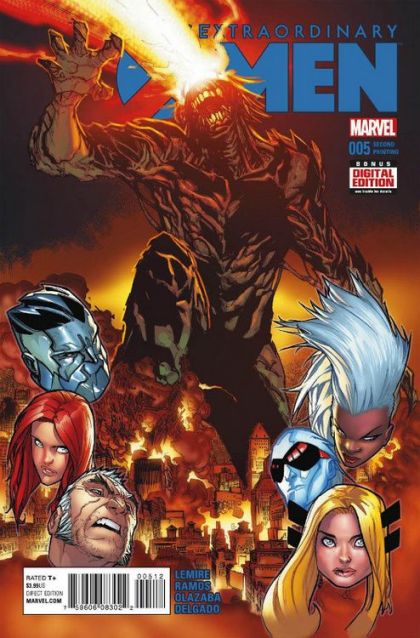 Extraordinary X-Men, Vol. 1 #5B (Humberto Ramos 2nd Printing Variant Cover)